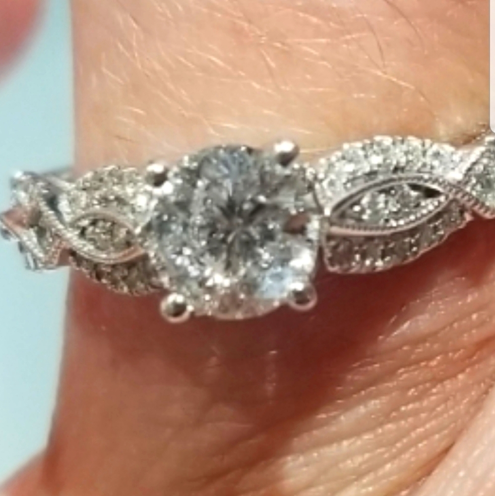 Genuine Radiant Star Diamond Ring